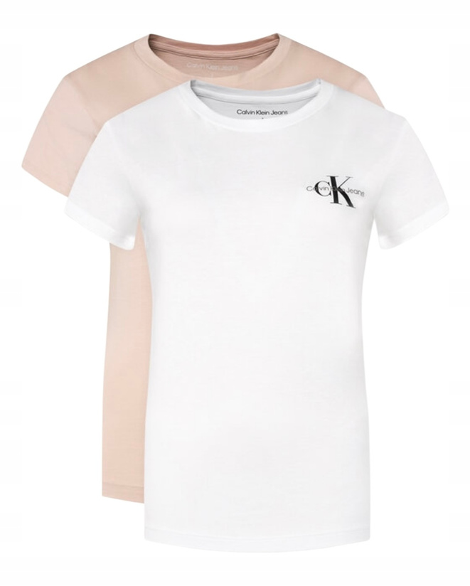 Calvin Klein Komplet 2 t-shirtów damskich J20J219734 TF6 Kolorowy Slim