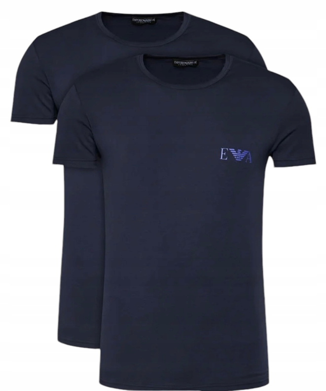 Emporio Armani Komplet 2 t-shirtów 111670 4R715 06236 Granatowy