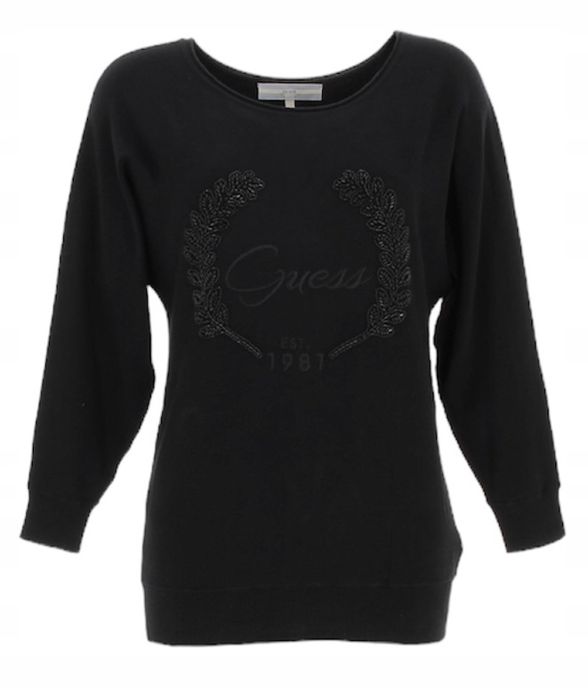 Guess Sweter damski W3YR22 Z2NQ2 Czarny Regular Fit
