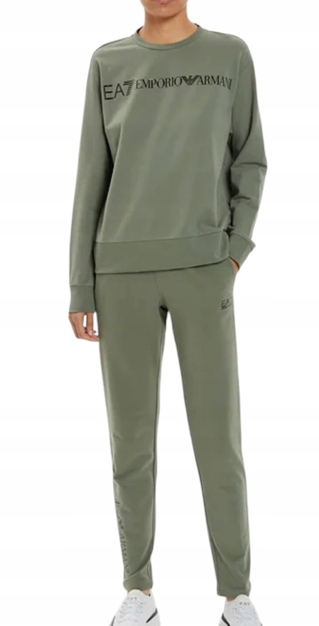 EA7 EMPORIO ARMANI Dres damski 8NTV54 TJTXZ 1898 Zielony Regular Fit