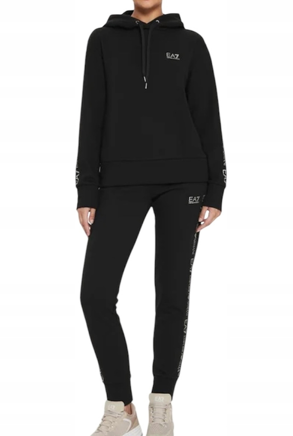 EA7 EMPORIO ARMANI Dres damski 8NTV58 TJQLZ 0200 Czarny Regular Fit