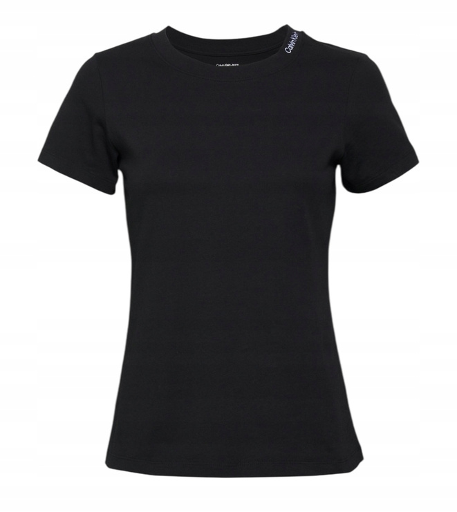 Calvin Klein Jeans T-Shirt damski Logo J20J225540 Czarny Regular Fit