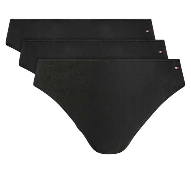 Tommy Hilfiger Komplet 3 par fig brazylijskich UW0UW05968 Czarny
