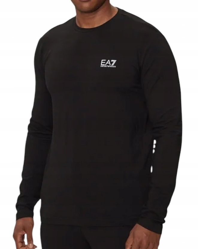 EA7 EMPORIO ARMANI Longsleeve 8NPT28 PJVQZ 1200 Czarny Regular Fit