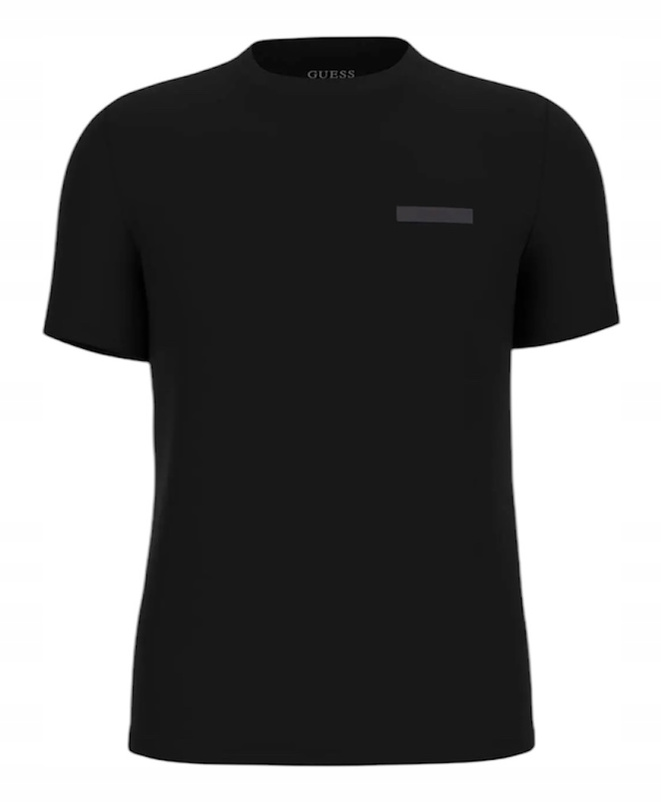 GUESS T-Shirt męski U5GM30 KCPZ1 JBLK Czarny Regular Fit
