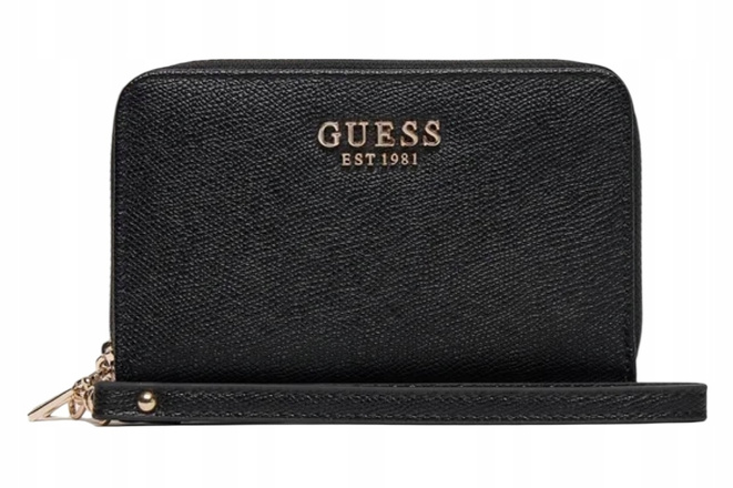 GUESS Duży Portfel Damski Amorette Slg SWBG78 98164 Czarny