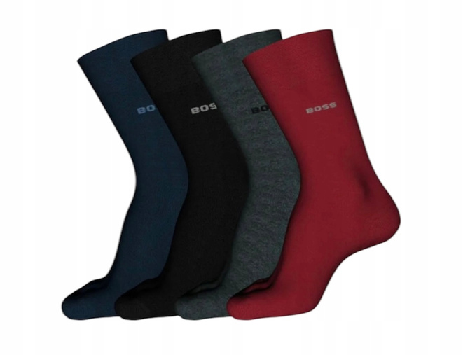 Boss skarpety męskie długie w pudełku 50484012-641 4-pack kolorowe