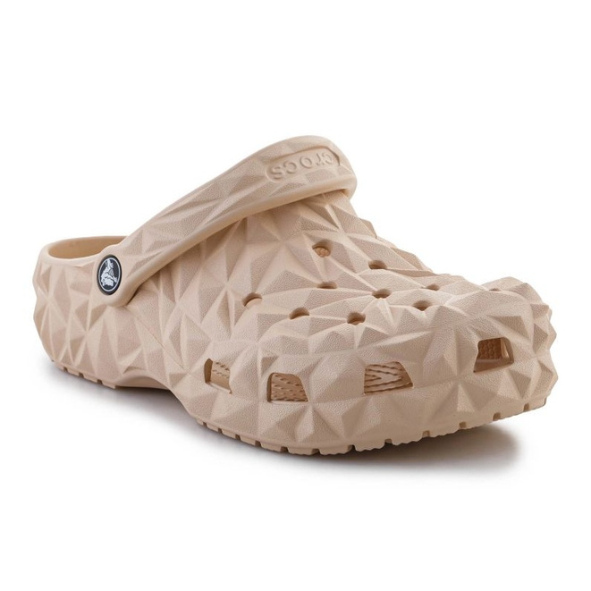 Crocs klapki damskie CROCS CLASSIC GEOMETRIC CLOG 209563 beżowy