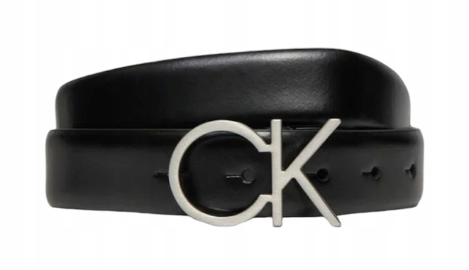 Calvin Klein Pasek Damski Re-Lock Ck Logo Belt K60K610157 Czarny