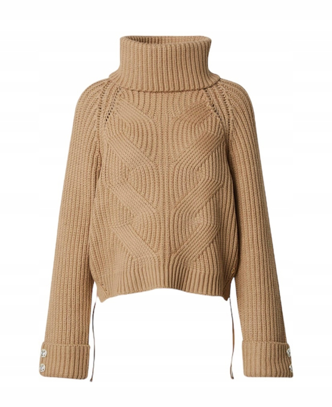 Guess Sweter Golf damski W3BR44 Z3962 brązowy Regular Fit