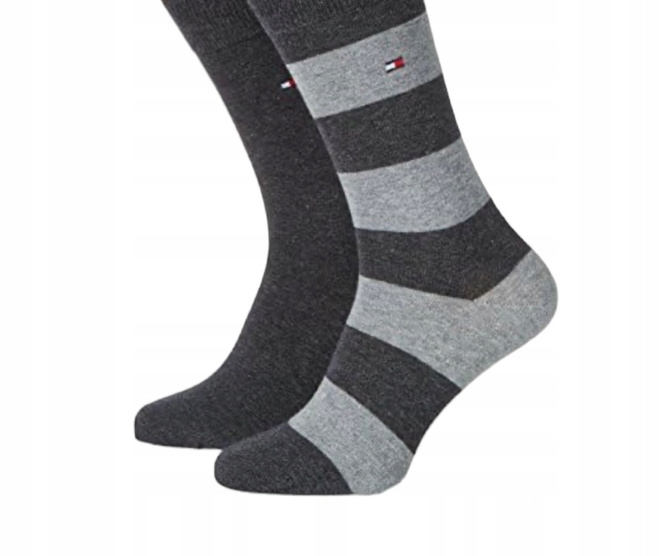 Tommy Hilfiger skarpety męskie szare 342021001 201 2-pak