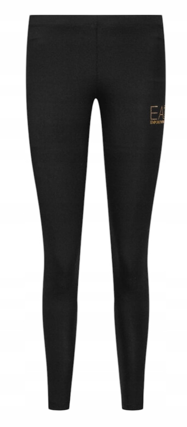 EA7 EMPORIO ARMANI Legginsy damskie 8NTP82 TJ01Z 1200 Czarny Slim Fit