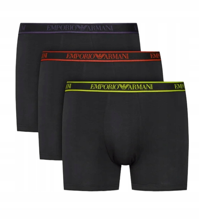 Emporio Armani bokserki męskie zestaw 3 par 111473 3F717 29821 czarne