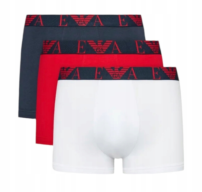 Emporio Armani Komplet 3 par bokserek 111357 4F715 75236 Kolorowy