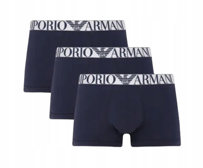Emporio Armani bokserki męskie zestaw 3 par 111357 4R726 40035 Niebieski