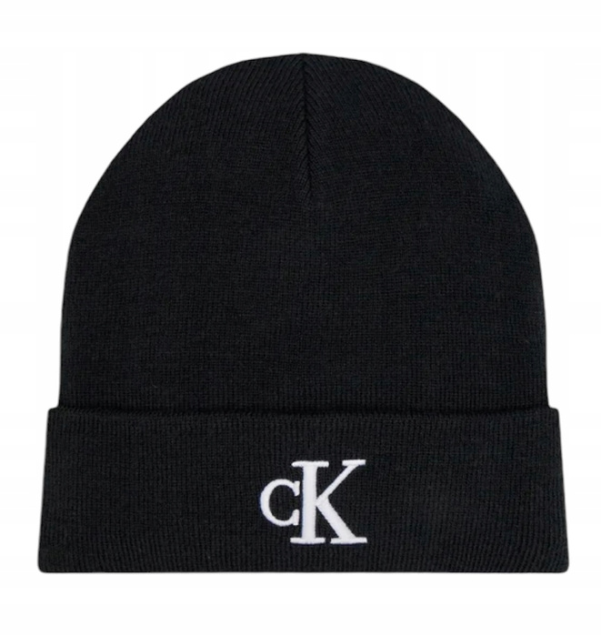 Calvin Klein Czapka zimowa Monogram Embro Beanie K50K512145 Czarny