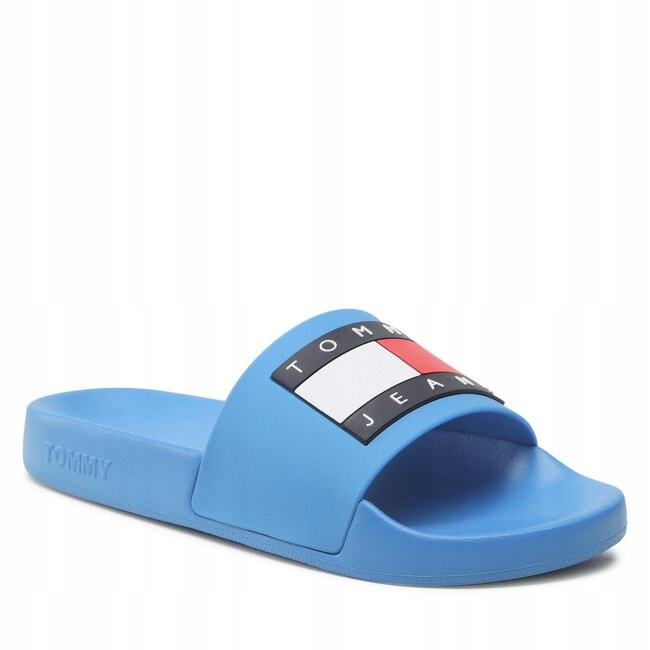 Tommy Jeans Klapki damskie Niebieskie