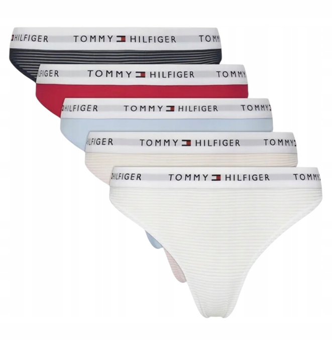 Tommy Hilfiger Komplet 5 par stringów UW0UW05932 Kolorowy