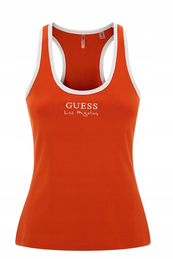 Guess Top damski E3GP05 KBP41 Pomarańczowy Slim