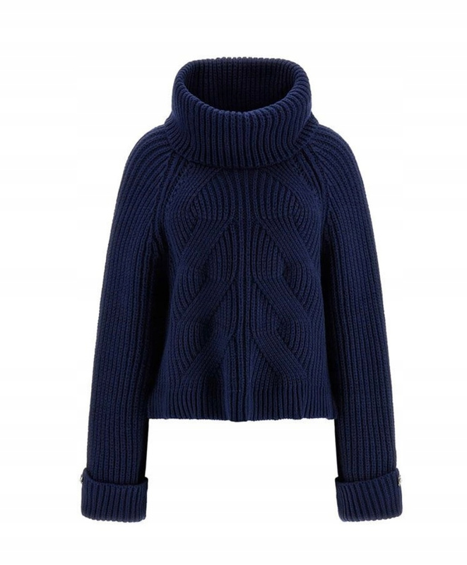 Guess Sweter Golf damski W3BR44 Z3962 brązowy Regular Fit