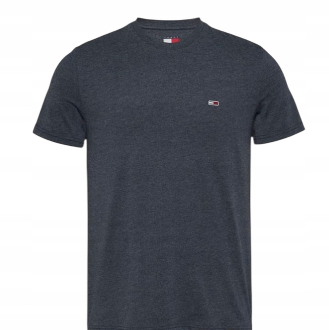 Tommy Hilfiger T-Shirt męski Jaspe DM0DM20363 Granatowy Slim Fit