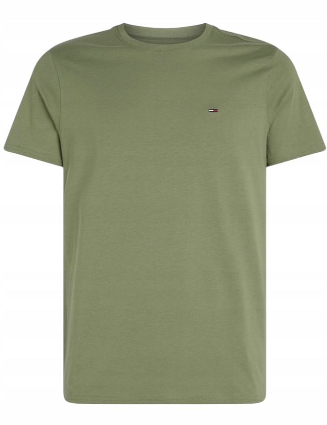 Tommy Hilfiger T-Shirt męski DM0DM04411 Zielony Regular Fit