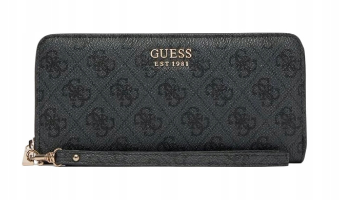 GUESS Duży Portfel Damski Brenton Slg SWLG96 48146 Szary
