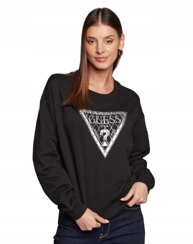 GUESS Bluza damska W3RQ01 K4BD0 Czarna Regular