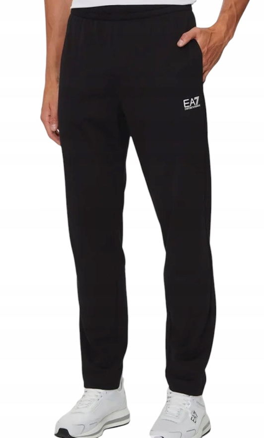 EA7 EMPORIO ARMANI męskie spodnie dresowe 8NPP65 PJVRZ 1200 Czarny