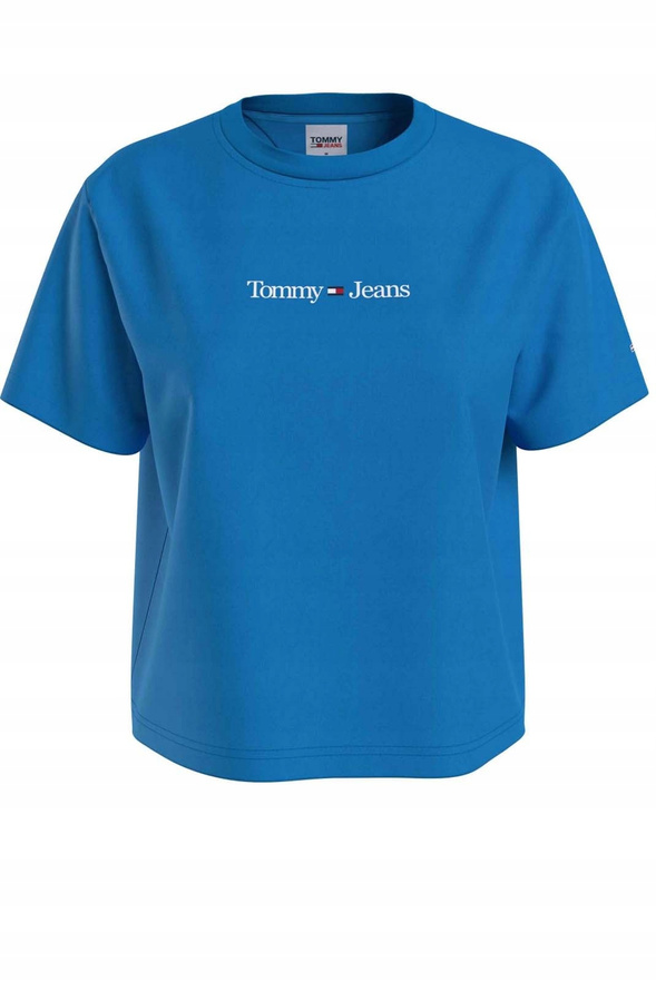 Tommy Jeans T-shirt damski niebieski DW0DW15049