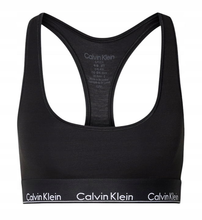 Calvin Klein Underwear Biustonosz top sportowy 0000F3785E 6WA czarny