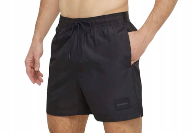 Calvin Klein Swimwear Męskie Szorty Kąpielowe KM0KM00945 czarny