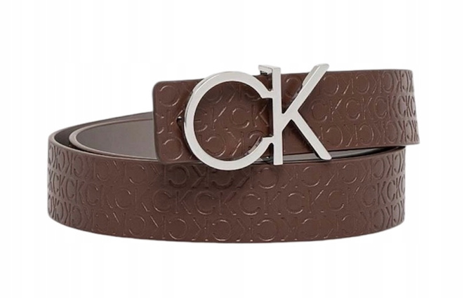 Calvin Klein Pasek Damski skóra naturalna K60K612397 0HH dwustronny