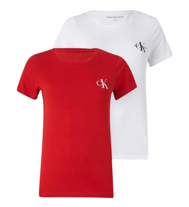 Calvin Klein Komplet 2 t-shirtów damskich J20J219734 XNI Kolorowy Slim