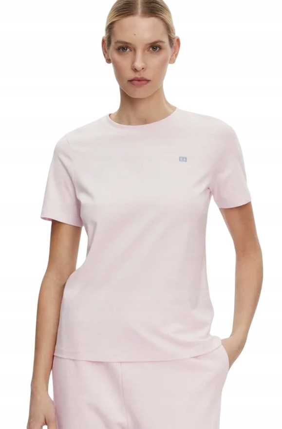 Tommy Hilfiger T-Shirt damski WW0WW45522 Różowy Regular Fit