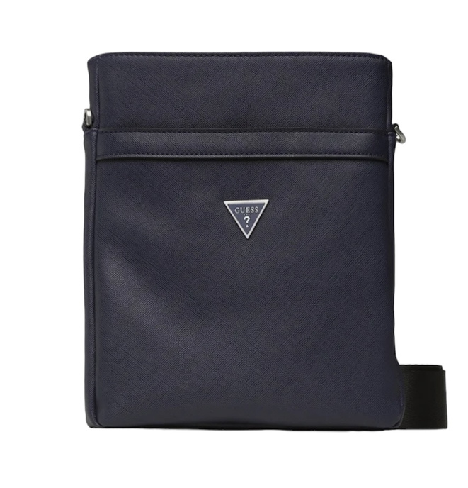 Guess saszetka na ramię Certosa Saffiano Smart HMECSA P3199 Granatowy