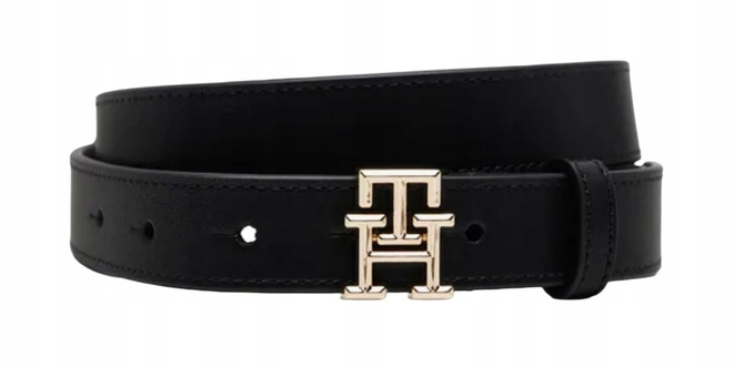 TOMMY HILFIGER Pasek Damski Th Logo 2.5 AW0AW17248 Czarny