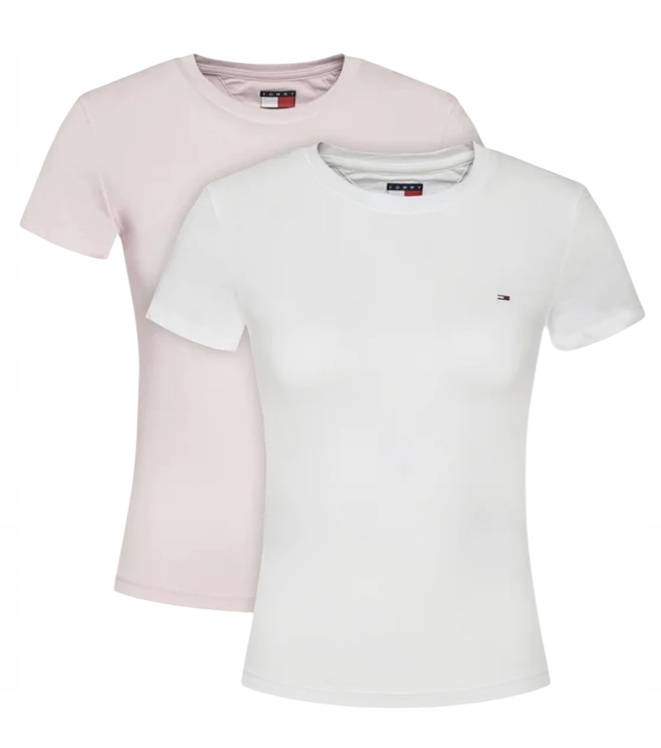 Tommy Jeans Komplet 2 t-shirtów damskich DW0DW21366 Kolorowy Slim Fit