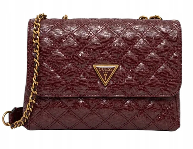 Guess Torebka damska Giully (QK) HWQK87 48200 Bordowy