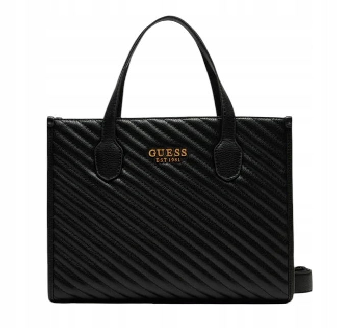 Guess Torebka damska shopperka Silvana (QV) HWQV86 65220 Czarna