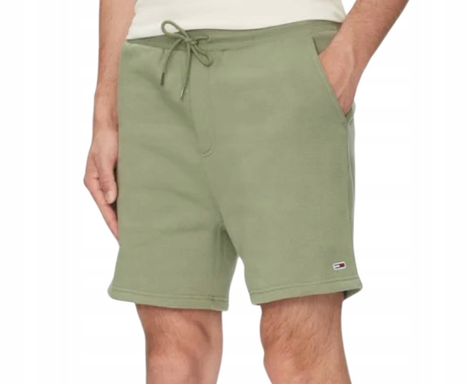 Tommy Hilfiger Szorty męskie sportowe Flag Beach DM0DM21931 Zielone