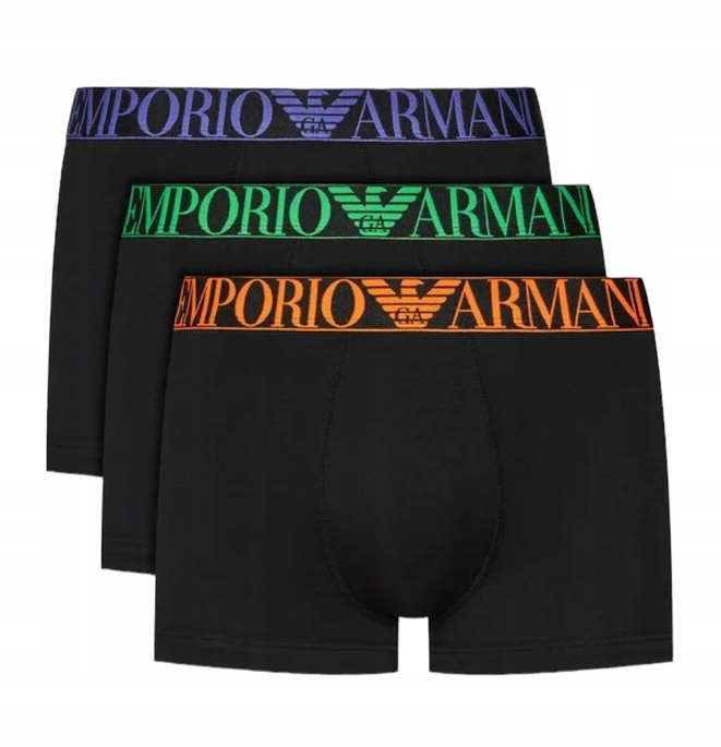 Emporio Armani bokserki męskie zestaw 3 par 111357 4R726 29821 Czarny