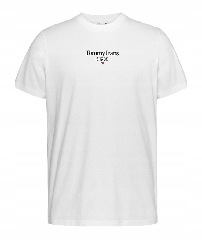Tommy Jeans T-shirt męski 85 Entry DM0DM18569 Biały Regular