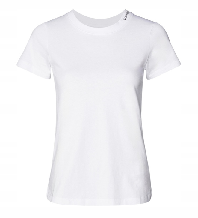 Calvin Klein Jeans T-Shirt damski Logo J20J225540 Biały Regular Fit