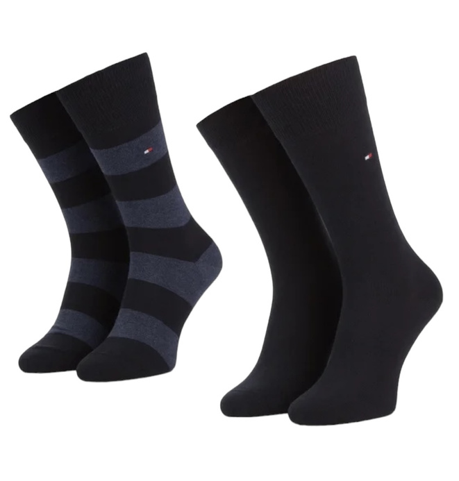 Tommy Hilfiger skarpety męskie granatowe 342021001 322 2-pak