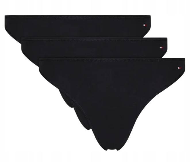 Tommy Hilfiger Komplet 3 par fig klasycznych UW0UW05753 Czarny
