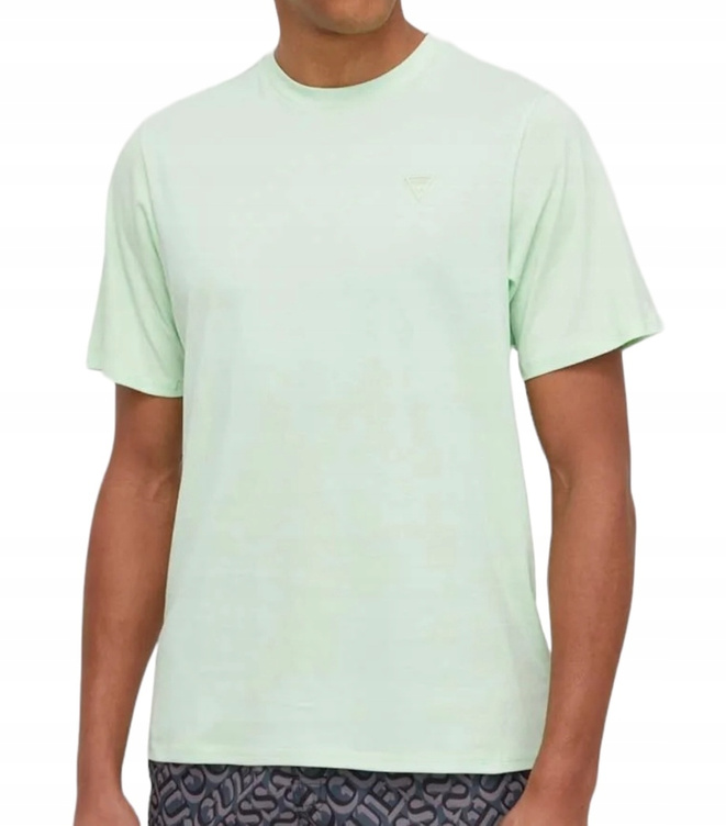 Guess T-Shirt męski F3GI00 K8HM0 Zielony Regular Fit