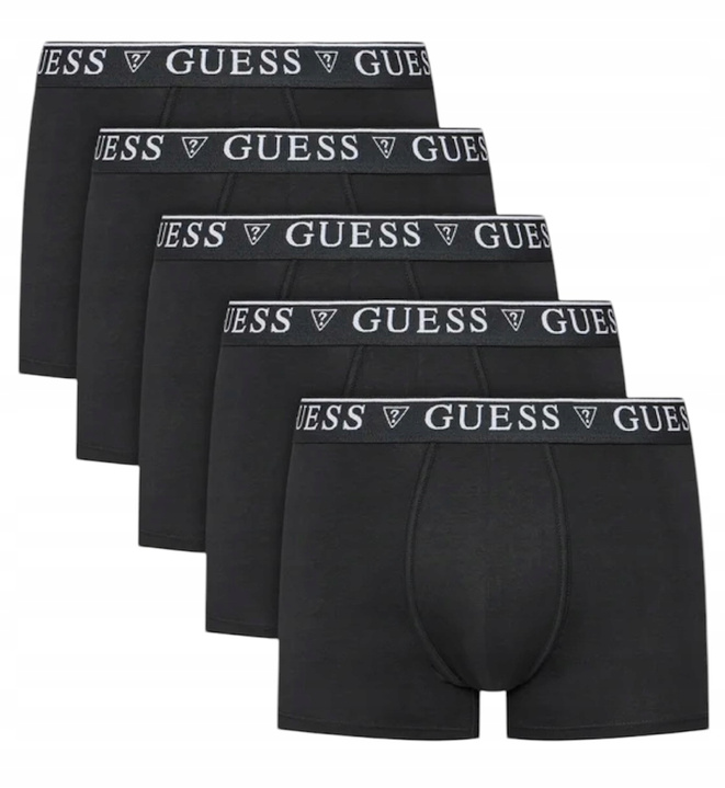 Guess Komplet 5 par bokserek męskich U4YG16 K6YW1-JBLK Czarny