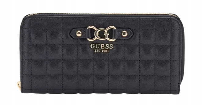 GUESS Duży Portfel Damski Nadira Slg SWQG84 24146 Czarny