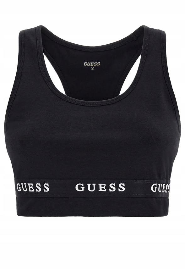 GUESS Biustonosz sportowy V2YP12 KABR0 Czarny
